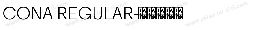 CONA REGULAR字体转换